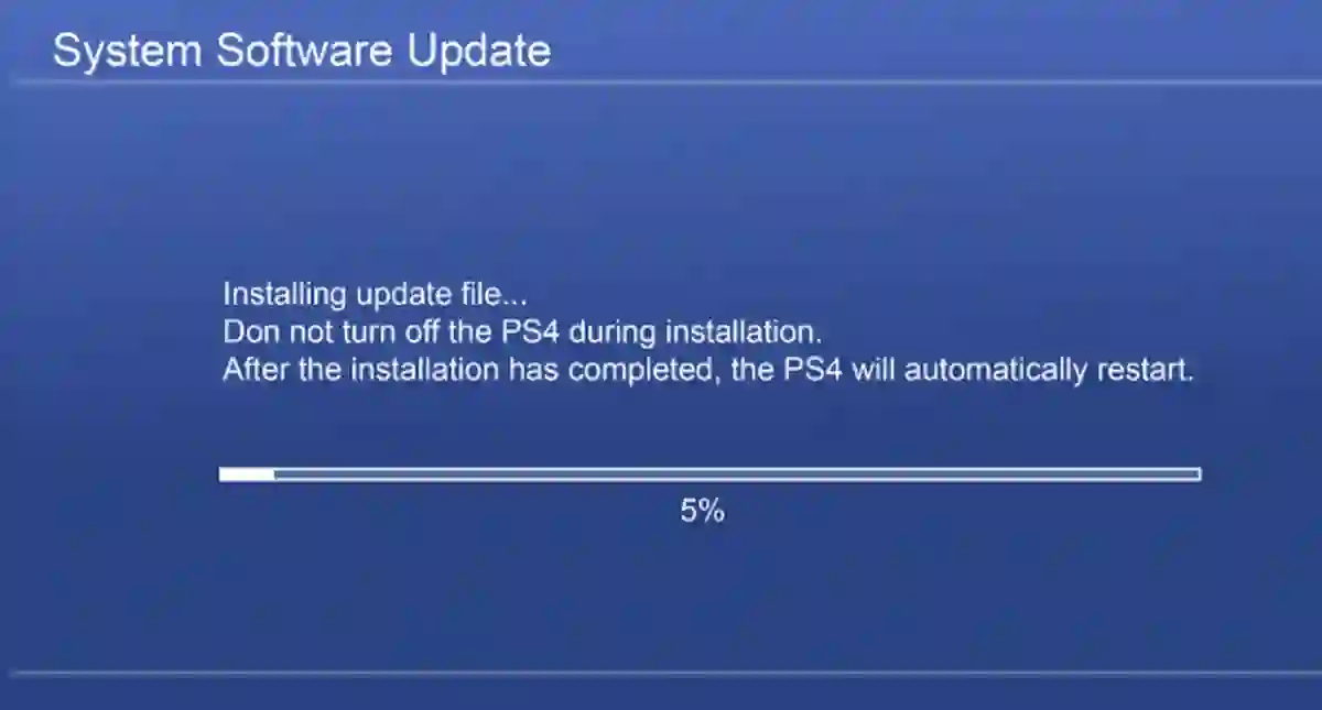 PS4 reinstallation file 12.52